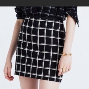 Madewell Windowpane Skirt